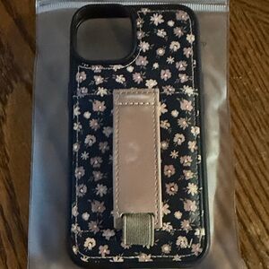 Wallis Black Floral Phone Case with Strap